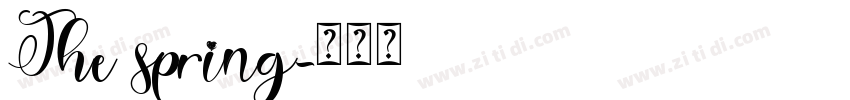 The spring字体转换
